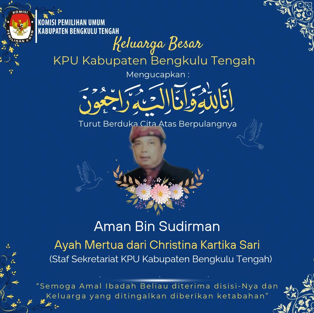 Inna Lillahi Wa Inna Ilayhi Roji'un,, Semoga Husnul Khotimah ,,aamiin yaa Robbal A'lamin