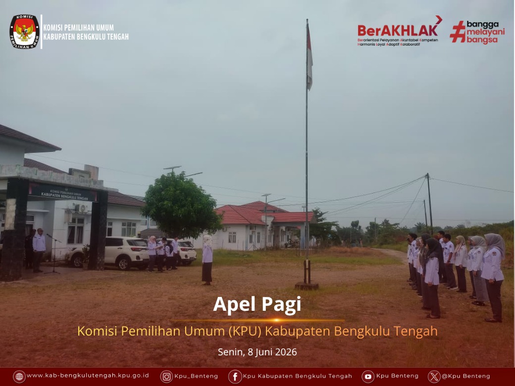 Apel Pagi KPU Kabupaten Bengkulu Tengah tanggal 20 Juli 2026